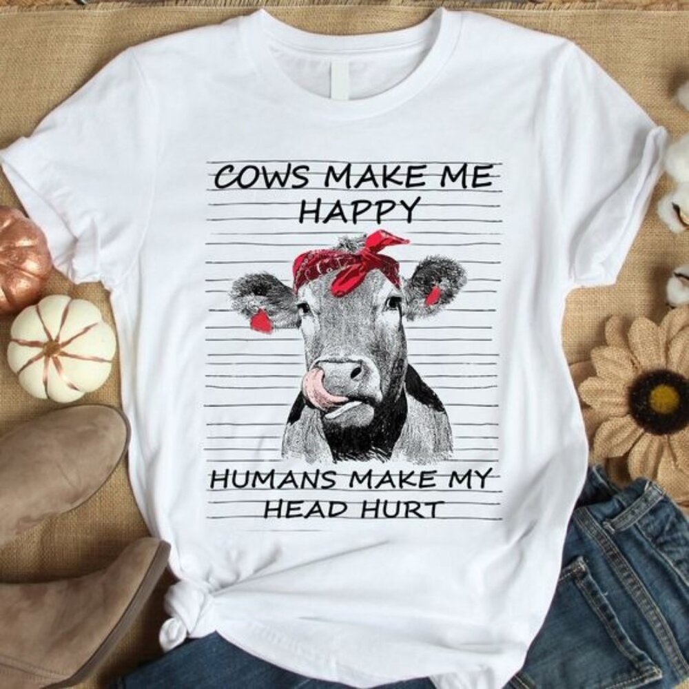 Cow Shirt, Farmer Shirt, Funny Shirt, Graphic Shirt